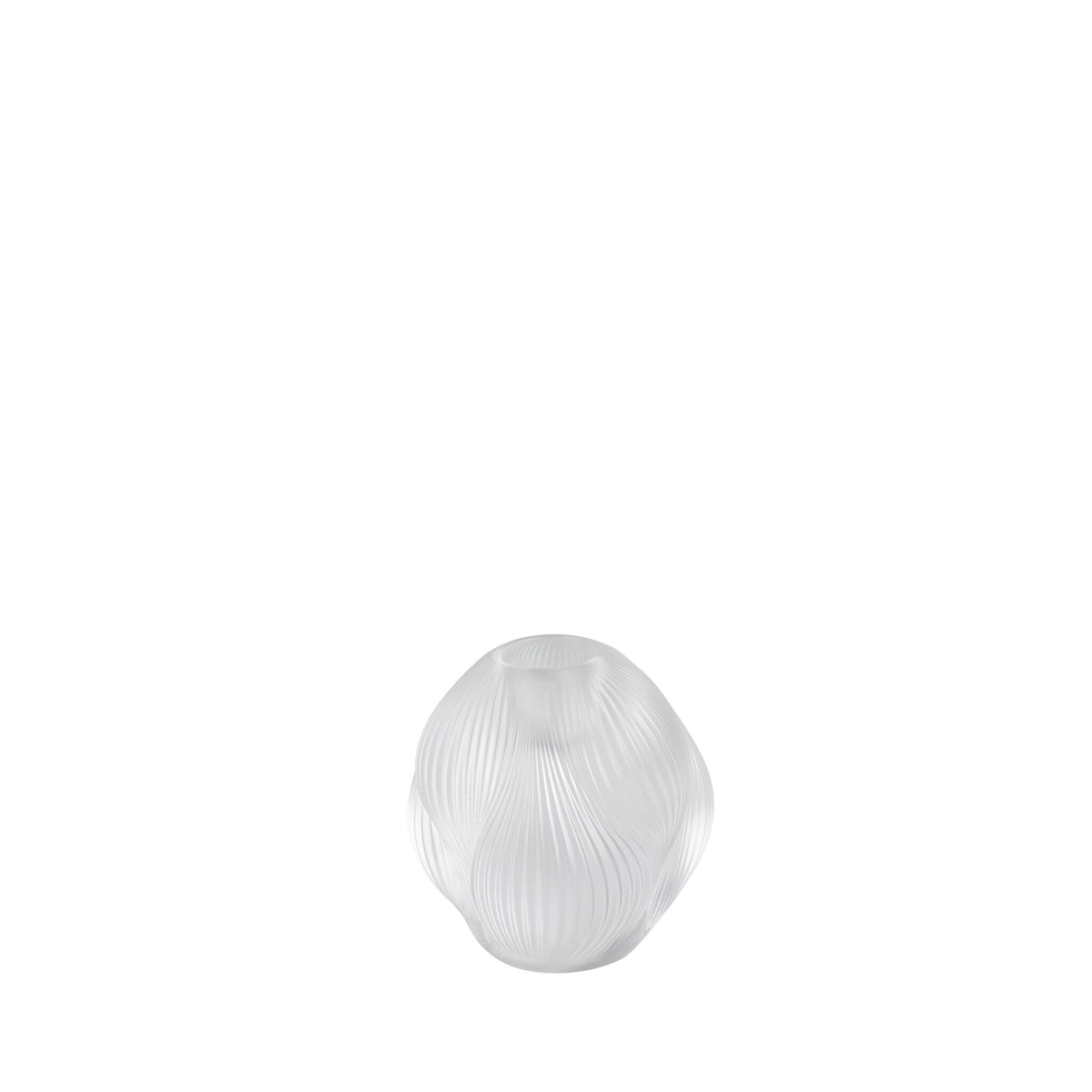 Lalique Alizé Candle Holder on a white background