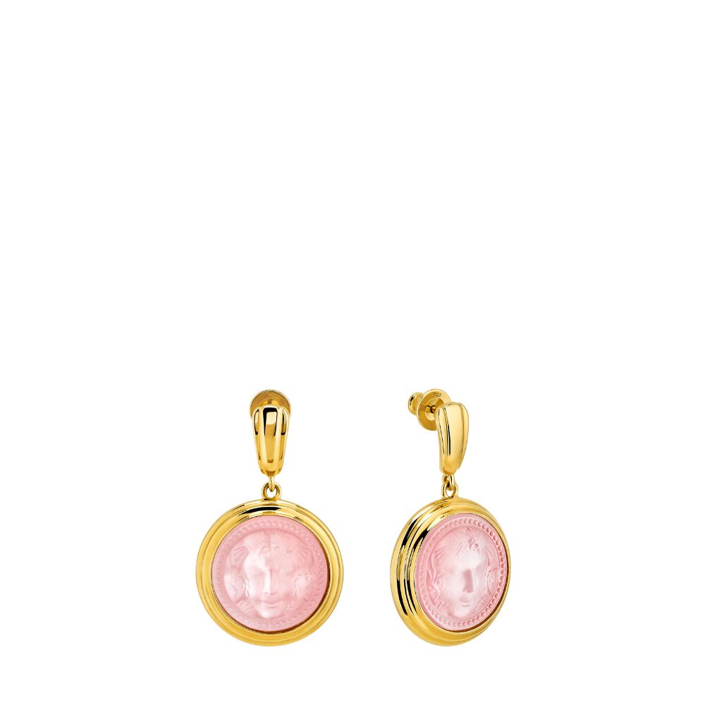 Lalique Aréthuse Round Earrings, alternate view