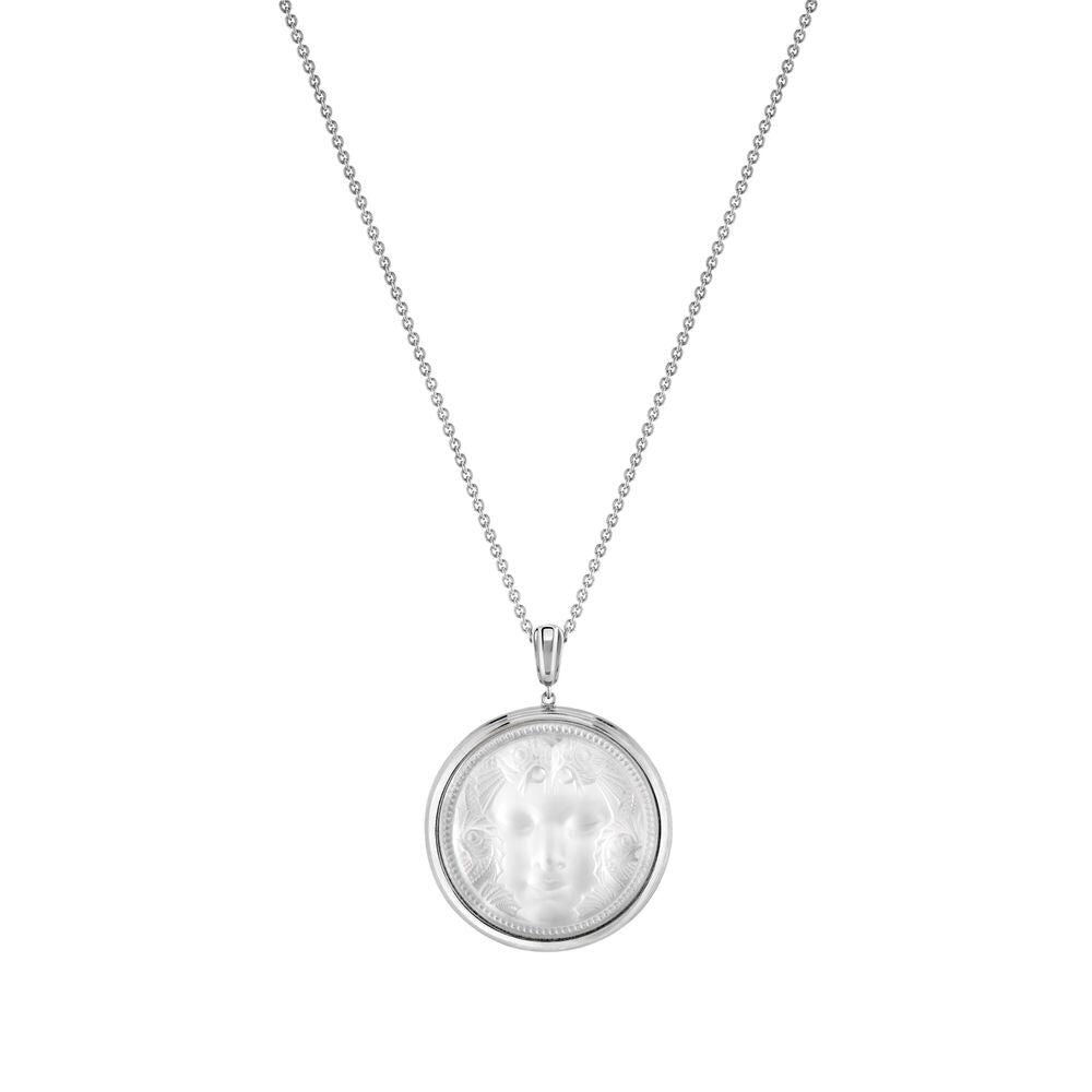Lalique Aréthuse Round Pendant Women's Fine Pendant Necklace, alternate view