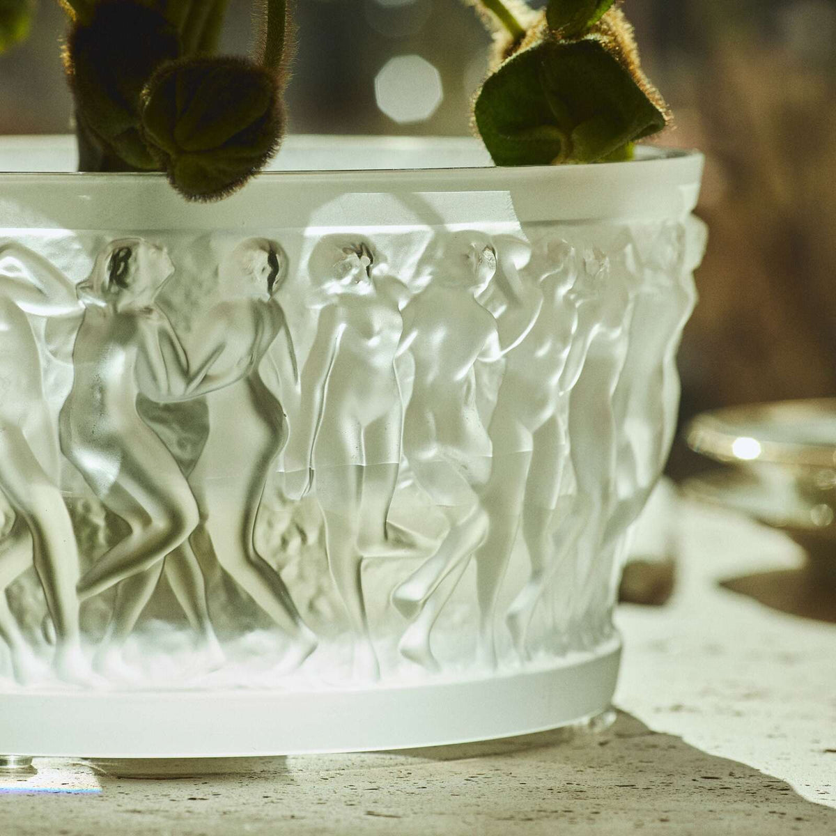 Lalique Bacchantes Bowl, detail view