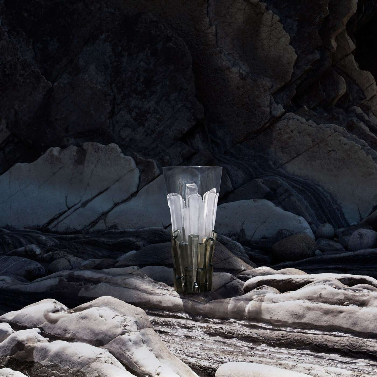 Lalique Basalte Vase, alternate view