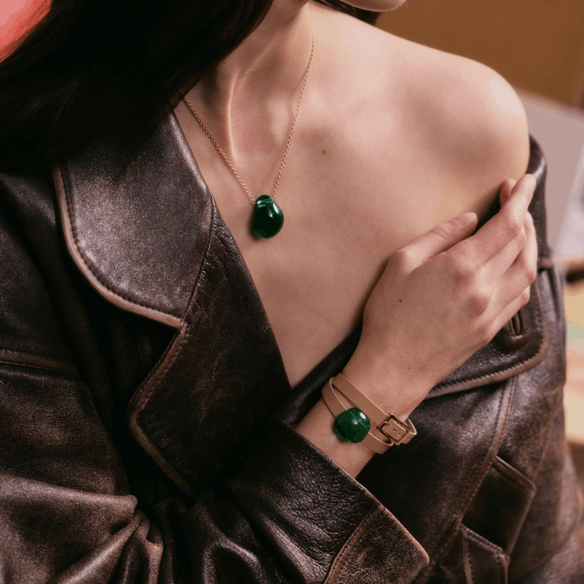 Lalique Cabochon Pendant Women's Fine Pendant Necklace, alternate view