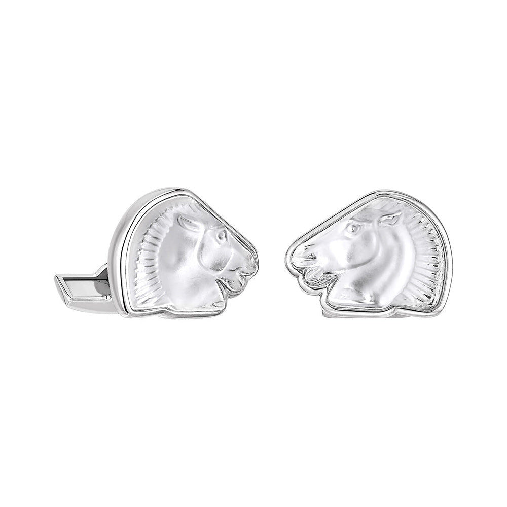 Lalique Cheval Mascottes Cufflinks