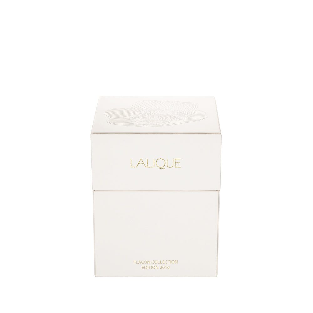 Lalique Collectible Crystal Flacon “Anémone” Decorative Perfume Bottle, alternate view
