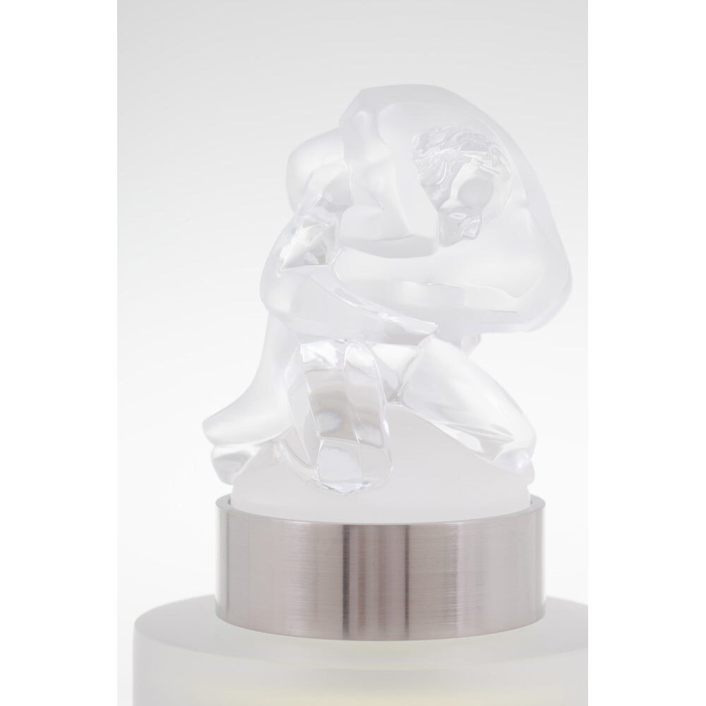 Lalique Collectible Crystal Flacon « Athlètes » Decorative Perfume Bottle, alternate view