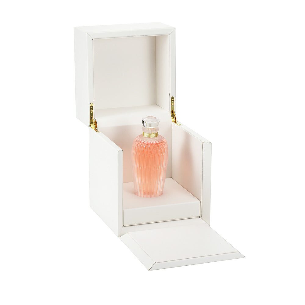 Lalique Collectible Crystal Flacon “Plume” Decorative Perfume Bottle, alternate view