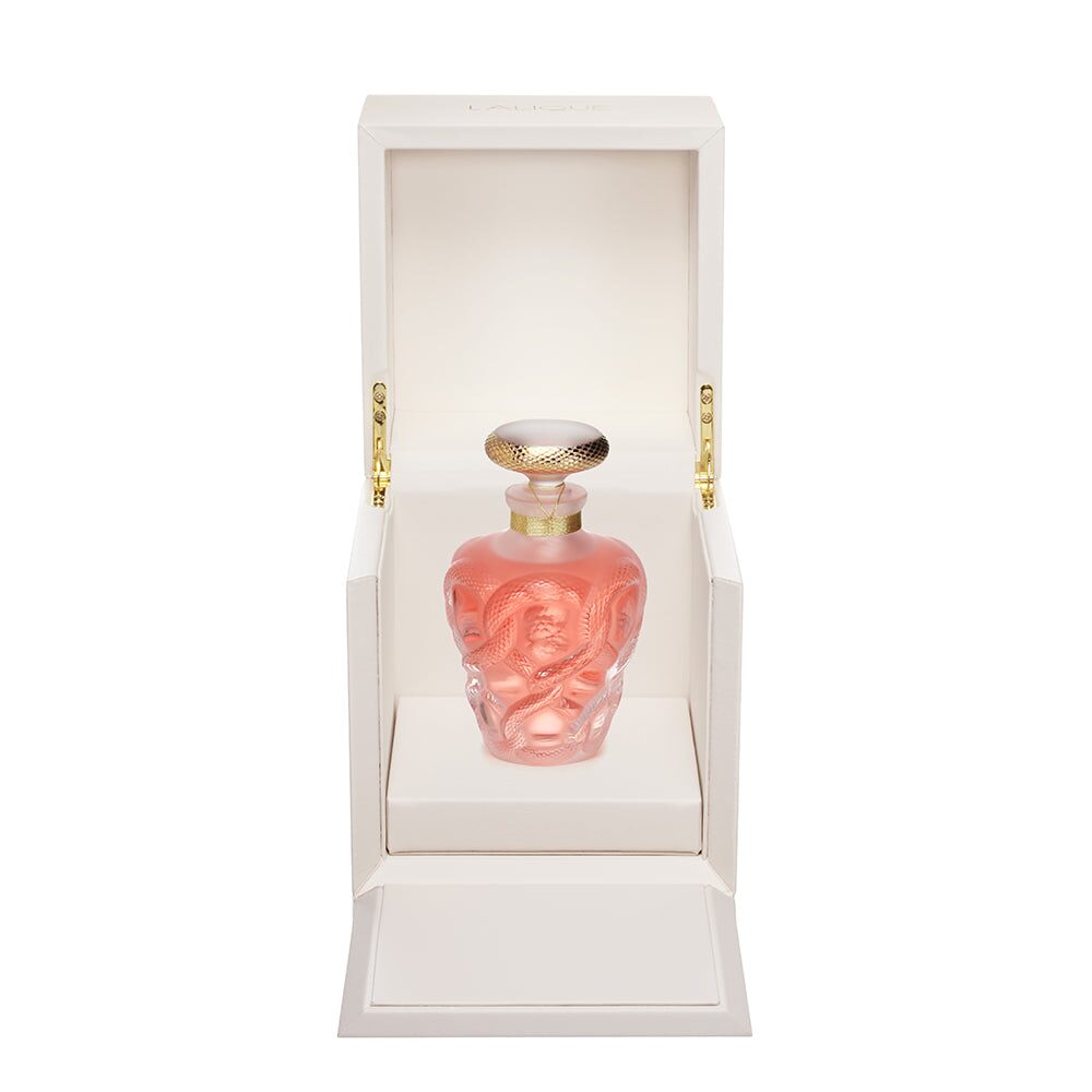 Lalique Collectible Crystal Flacon “Séduction” Decorative Perfume Bottle, alternate view