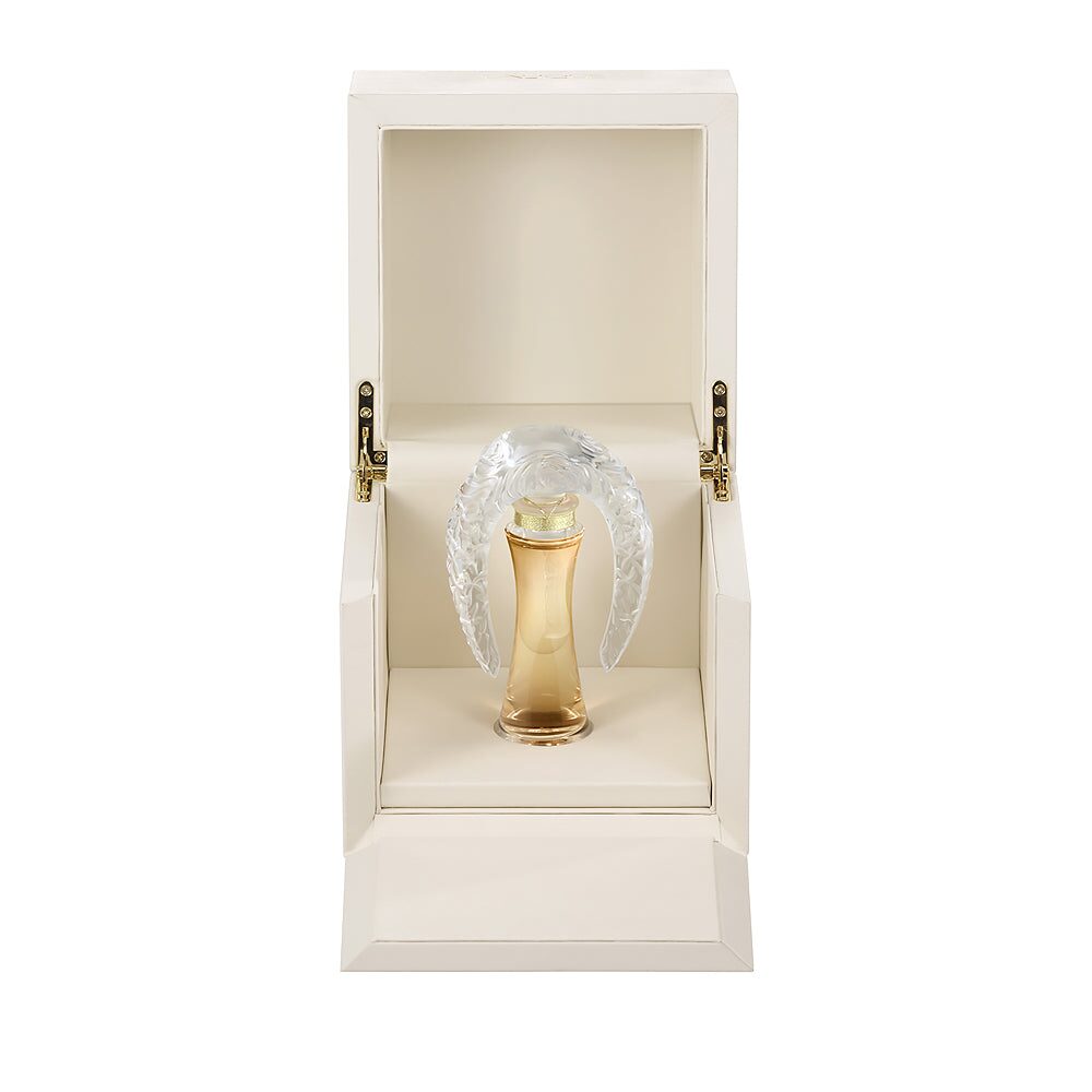 Lalique Collectible Crystal Flacon “Sillage” Decorative Perfume Bottle, alternate view
