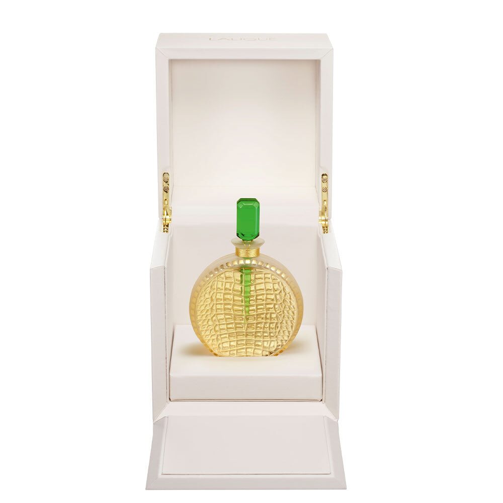 Lalique Crystal Collectible Bottle "Empreinte Animale" Perfume, alternate view