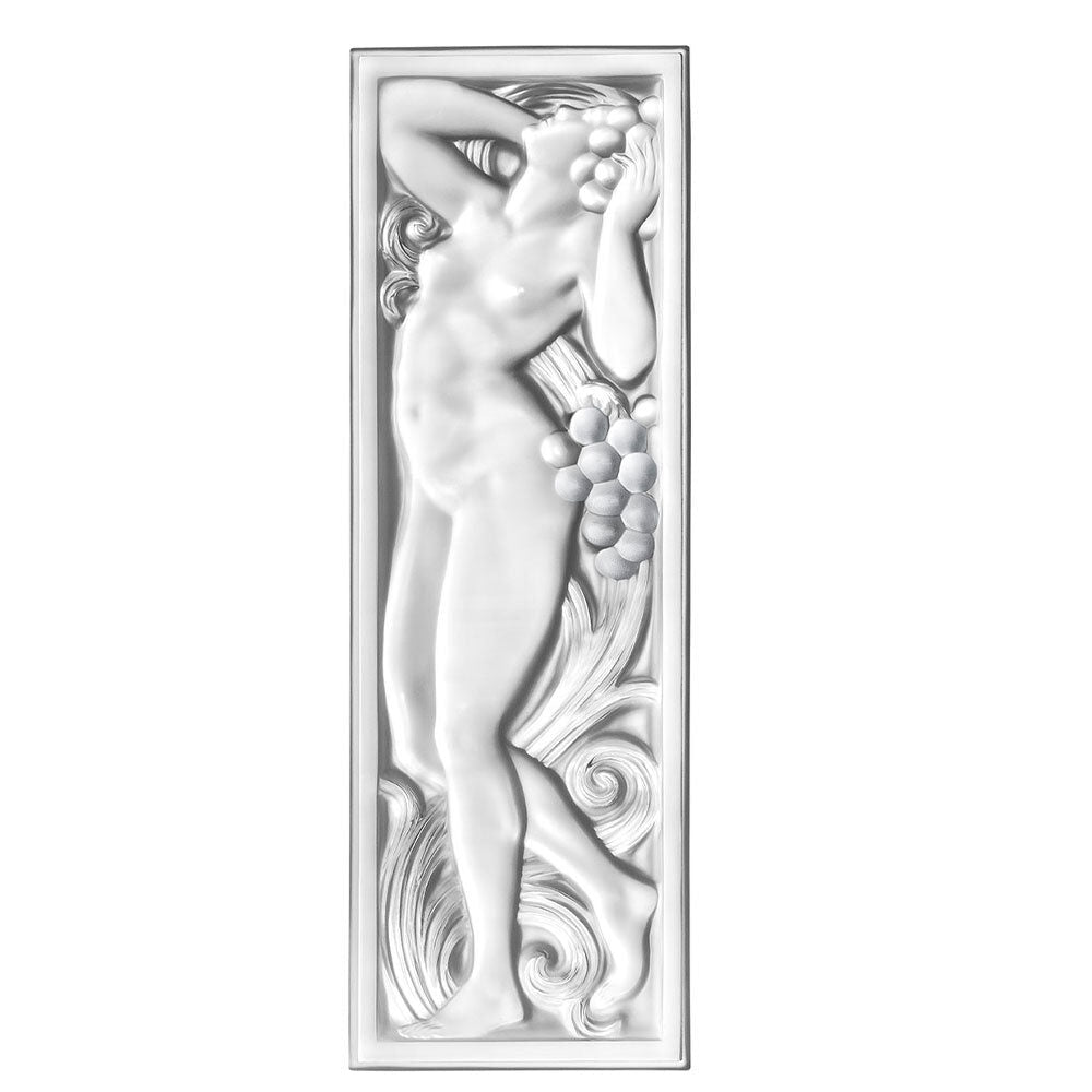 Lalique Femme Tête Levée Decorative Panel Wall Sculpture