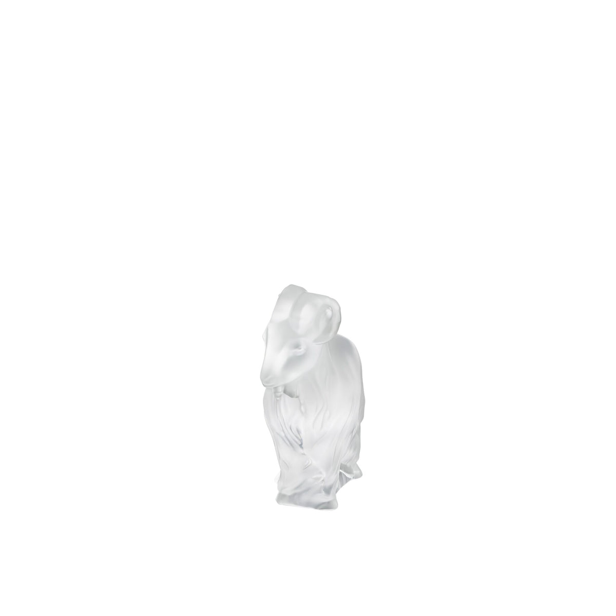 Lalique Goat Sculpture in Clear, view 2