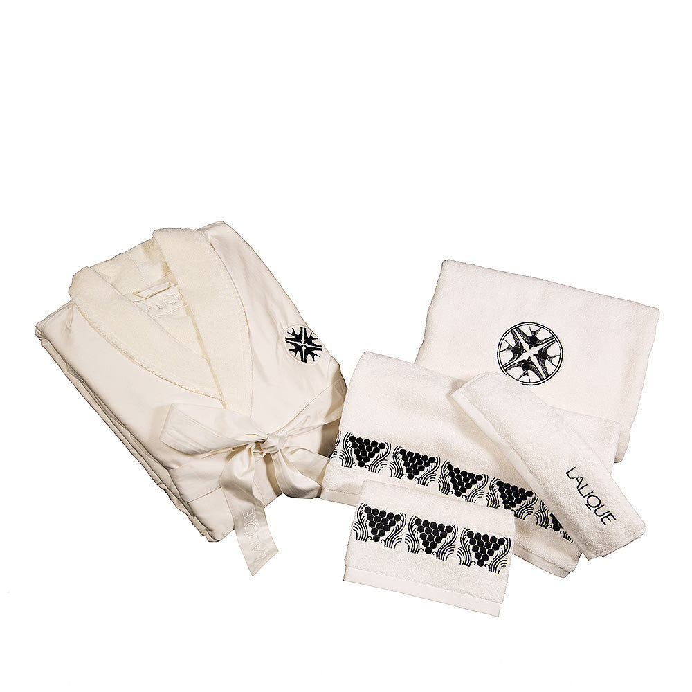 Lalique Hirondelles Embroidered Bathrobe Bathroom Accessorie
