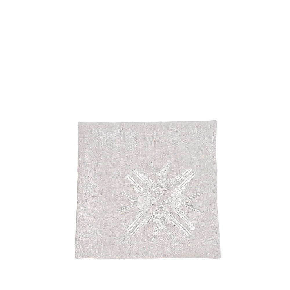 Lalique Hirondelles Embroidered Napkin