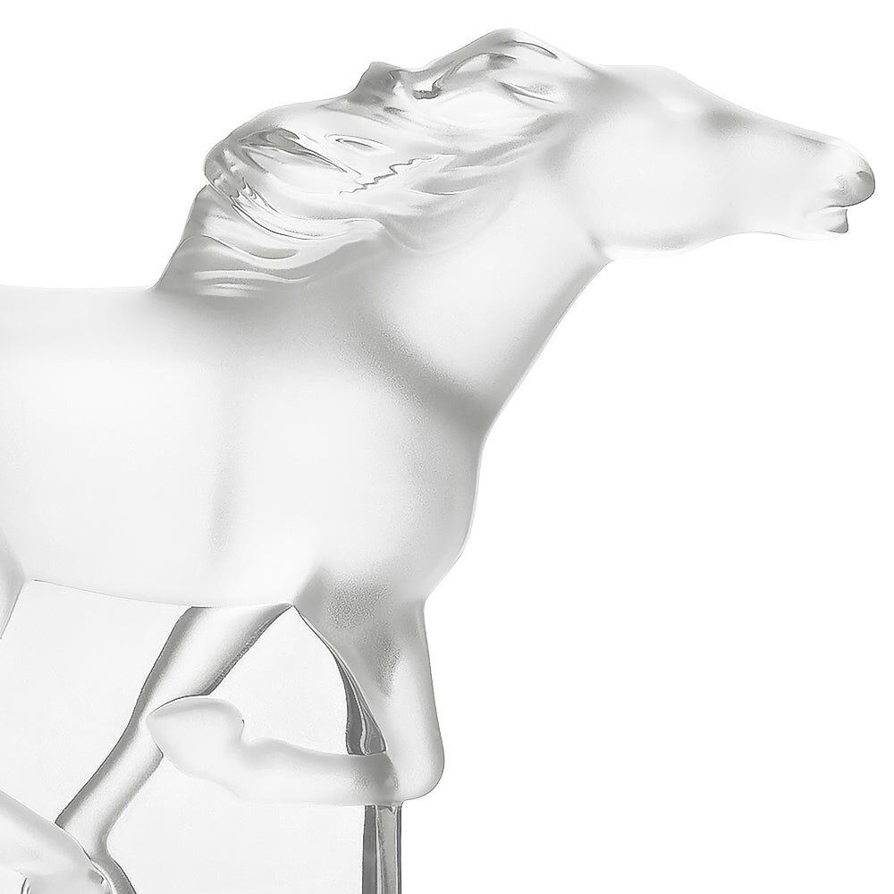 Lalique Kazak Horse Sculpture, alternate view
