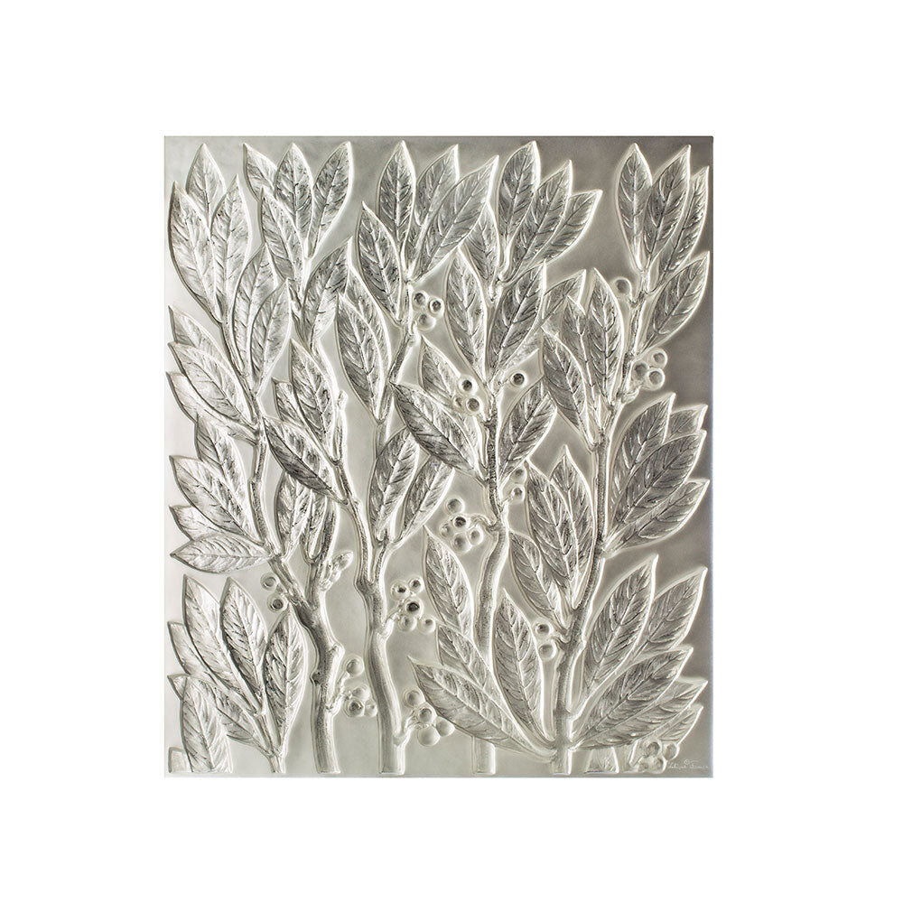 Lalique Lauriers Decorative Panel Wall Sculpture