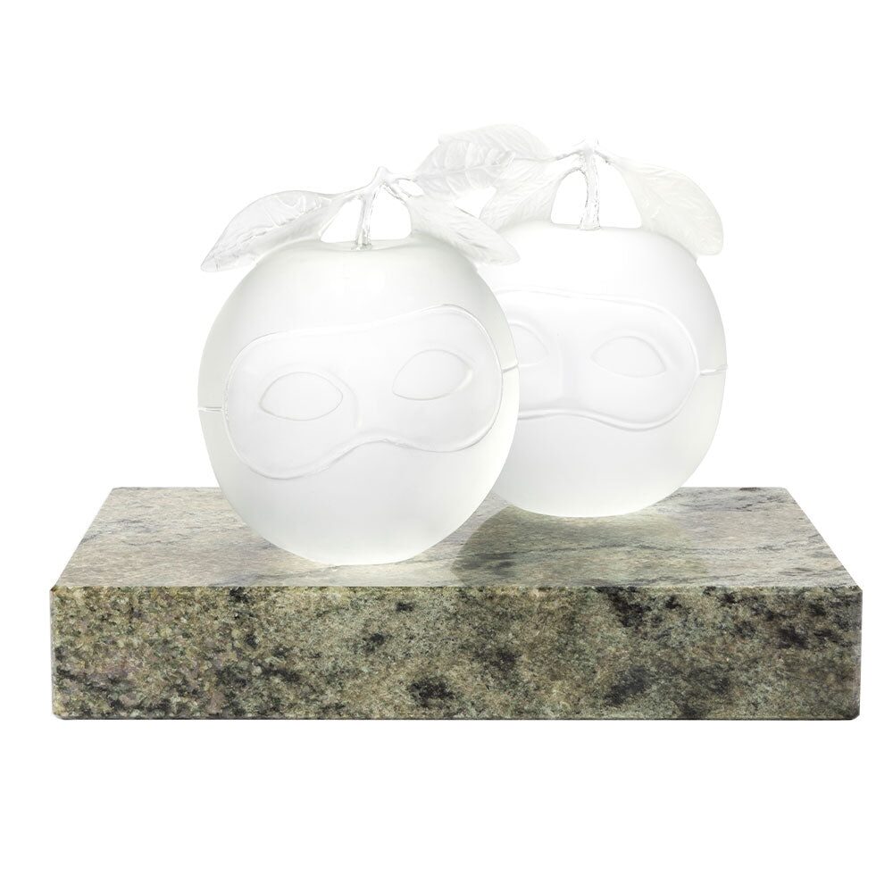Lalique Le Prêtre Marié - Left Apple, René Magritte and Lalique, 2023 Sculpture, alternate view