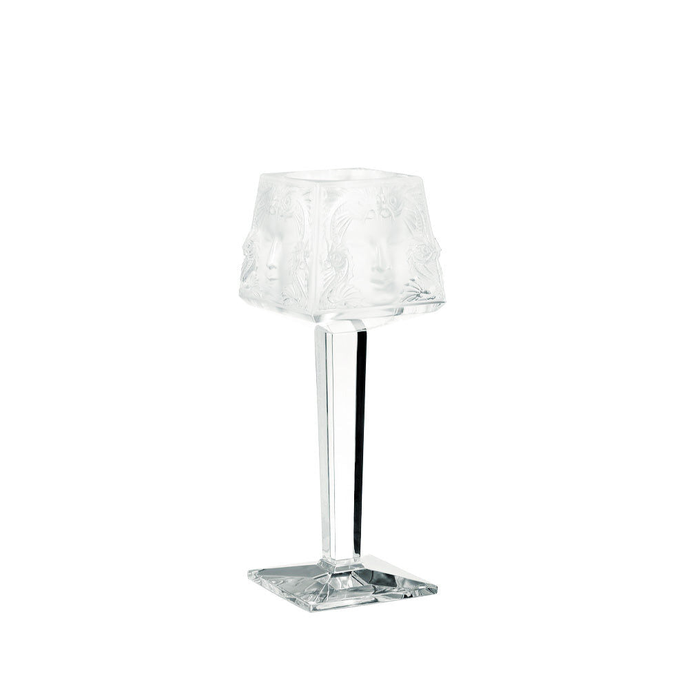 Lalique Masque De Femme on Foot Votive Candleholder
