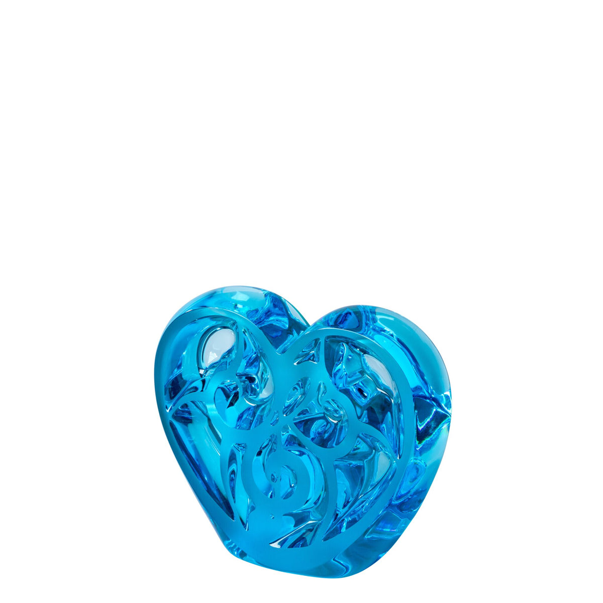 Lalique Music Is Love Heart Sculpture, alternate view