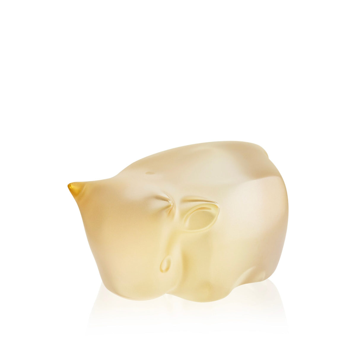 Lalique Niu Wang, Han Meilin and Lalique, 2025 Sculpture in Gold Luster on a white background
