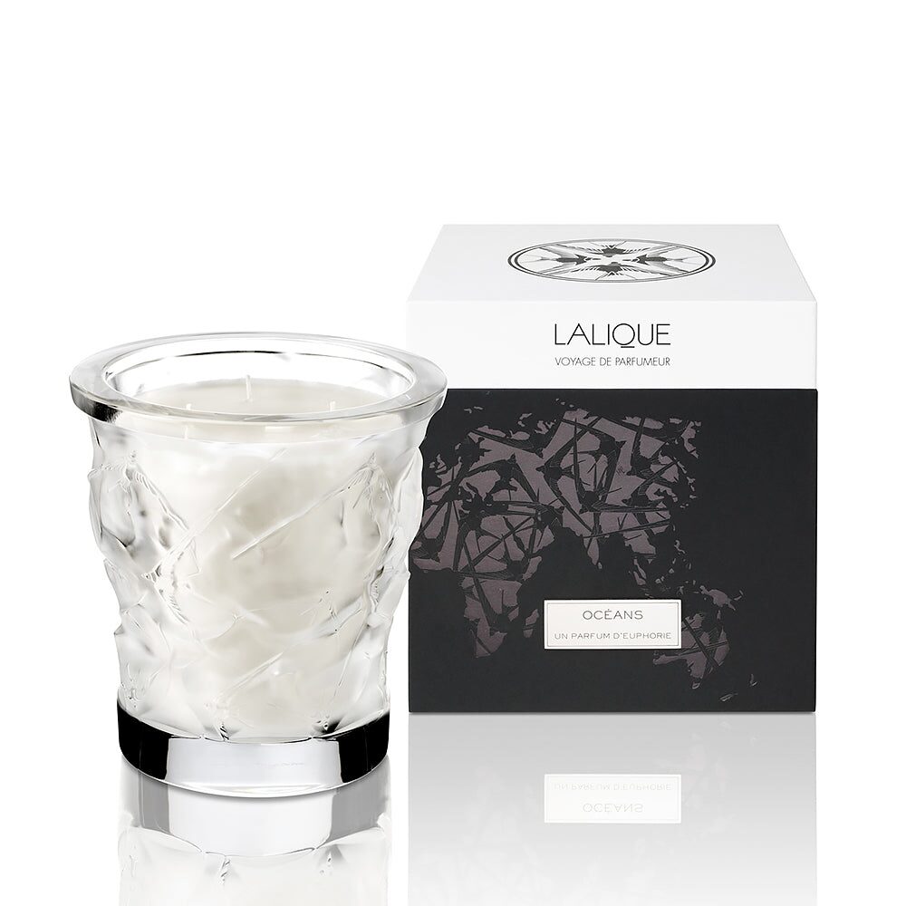 Lalique Oceans, Crystal Scented Candle, alternate view