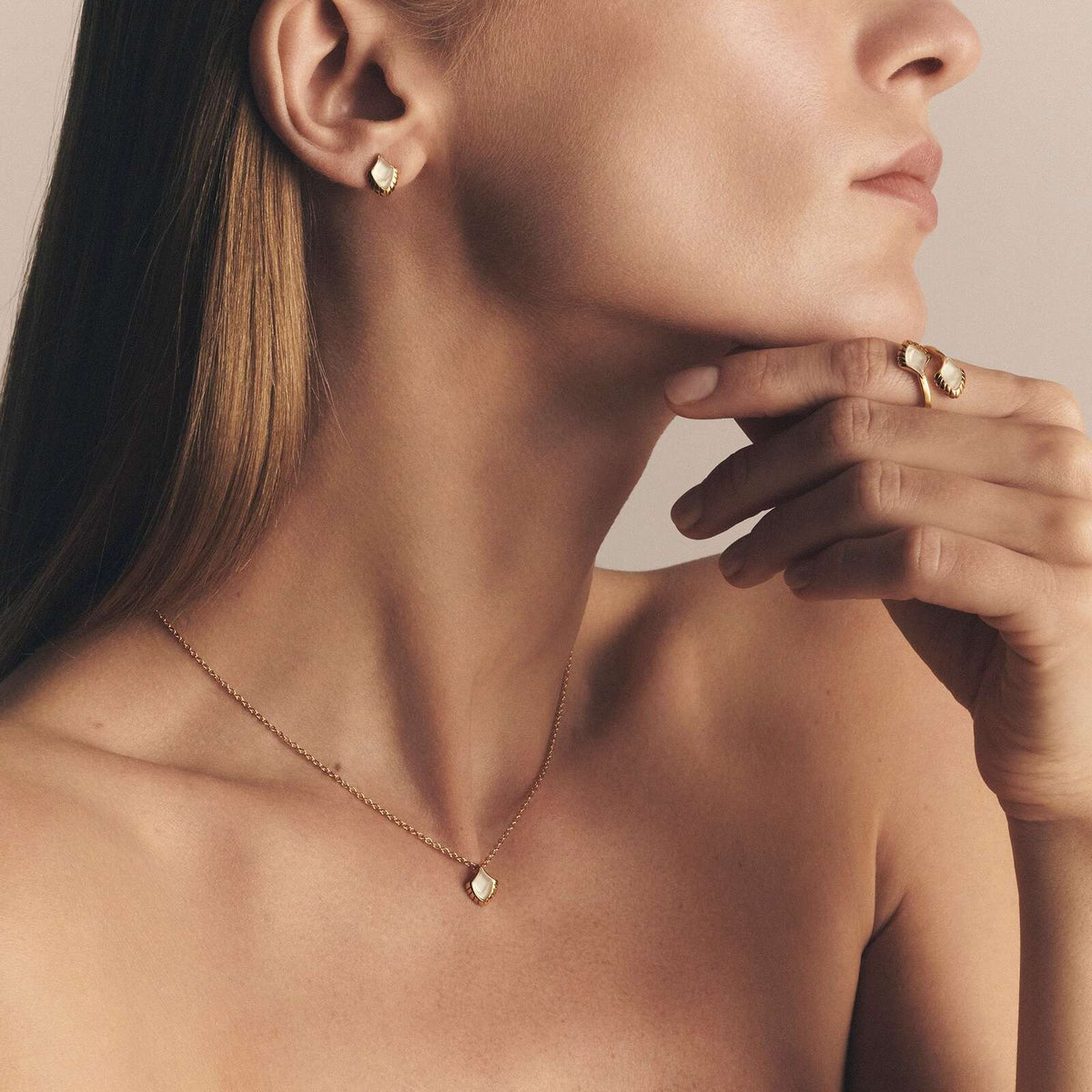 Lalique Paon Earrings, alternate view