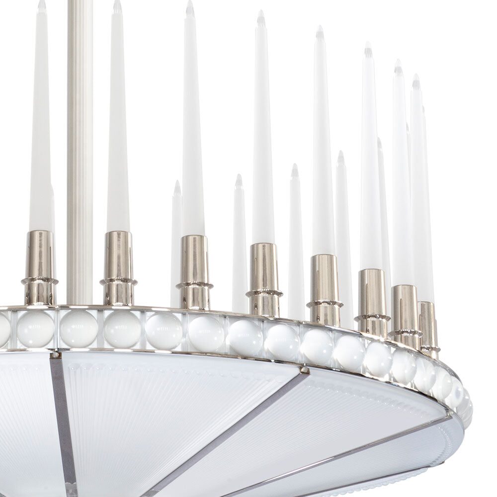 Lalique Perles Chandelier, alternate view