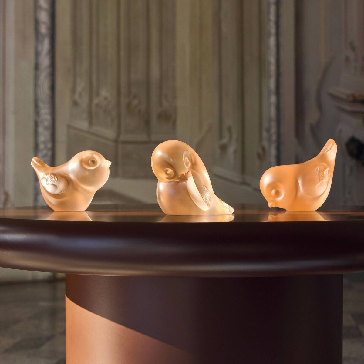 Lalique Piou-Piou Wing Up Sculpture, alternate view