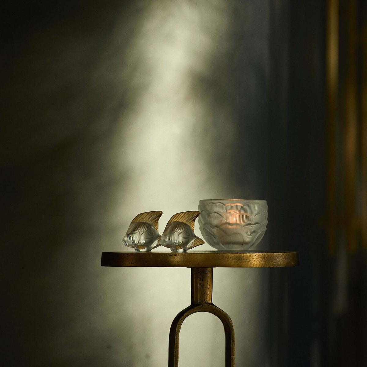 Lalique Pivoine Votive Candleholder, alternate view