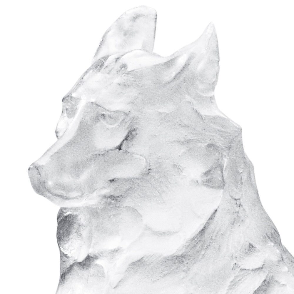 Lalique Reclining Egyptian Wolf, Rembrandt Bugatti By Lalique, 2014 Sculpture, alternate view