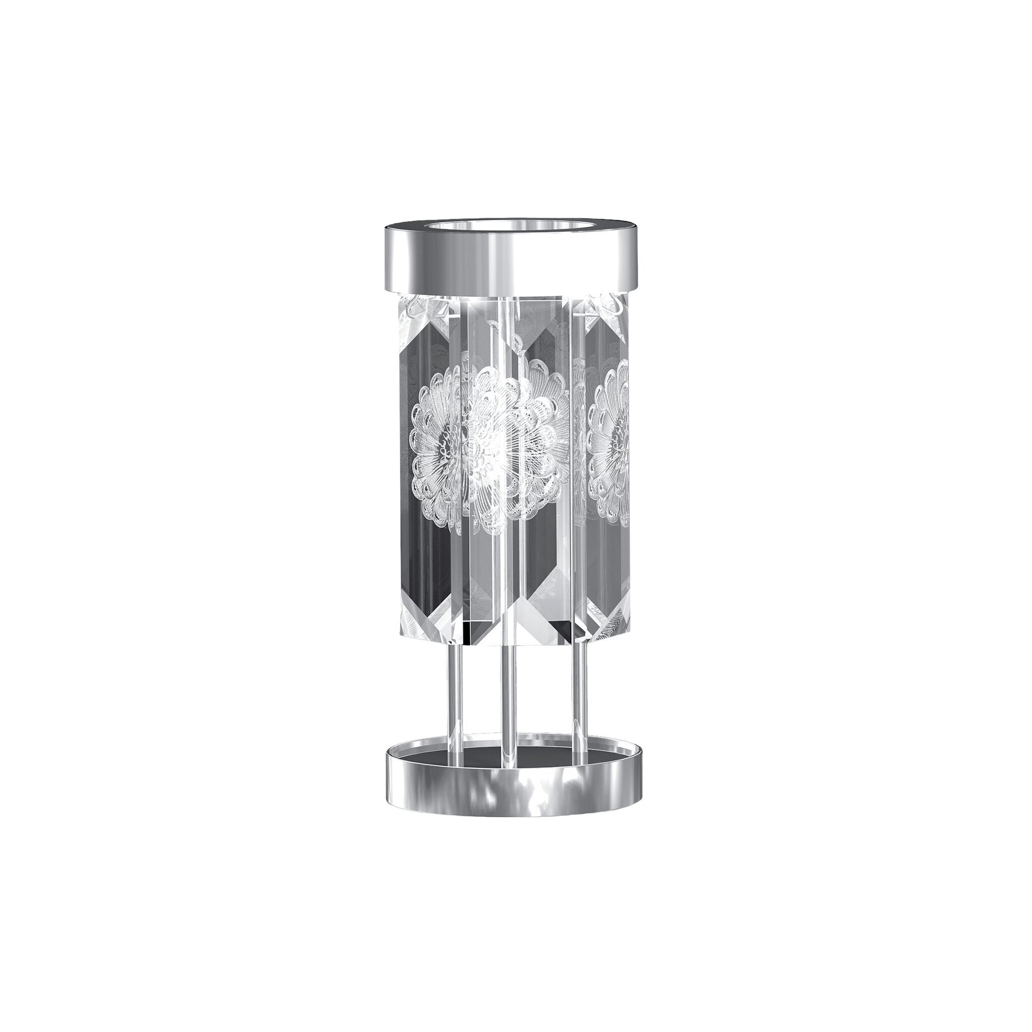 Lalique Serene 6 Prisms Dahlia Table Lamp