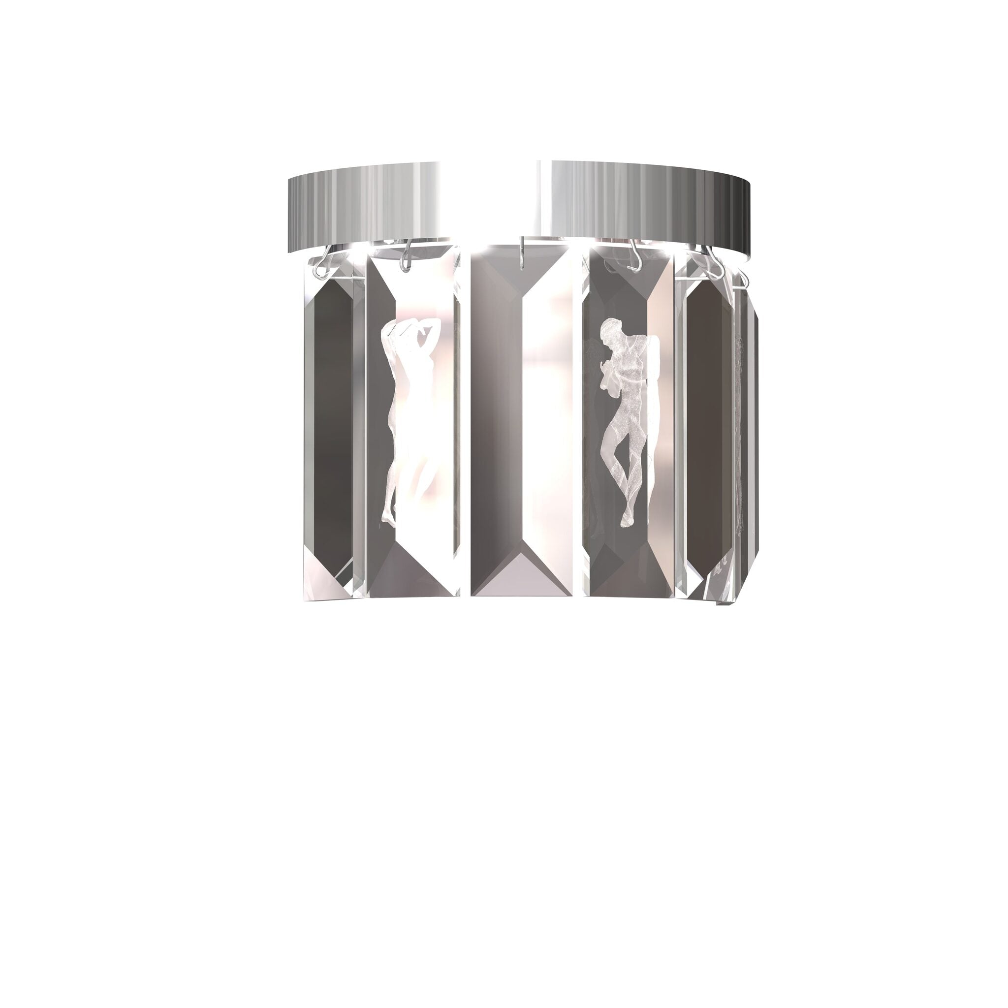 Lalique Serene 6 Prisms Wall Sconce, Circular