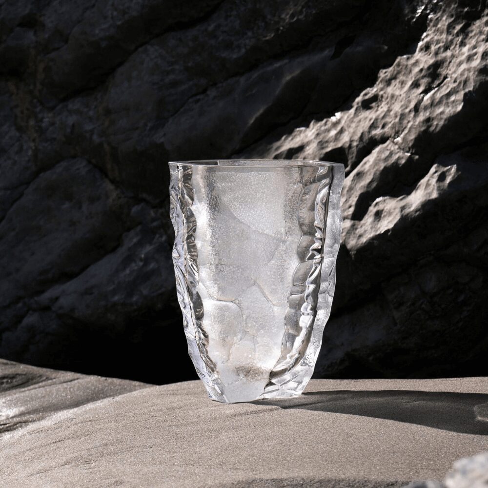 Lalique Silex Vase, Large Size, alternate view