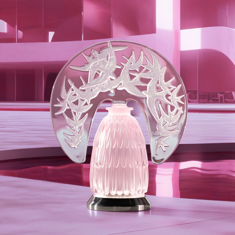 Lalique Swallows Wireless Lamp, alternate view