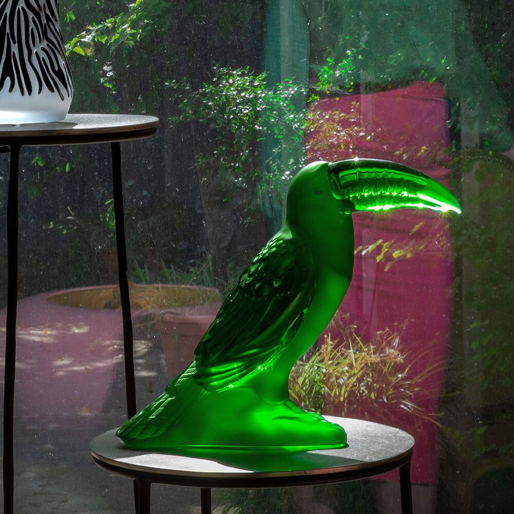Lalique Toucan Sculpture, alternate view