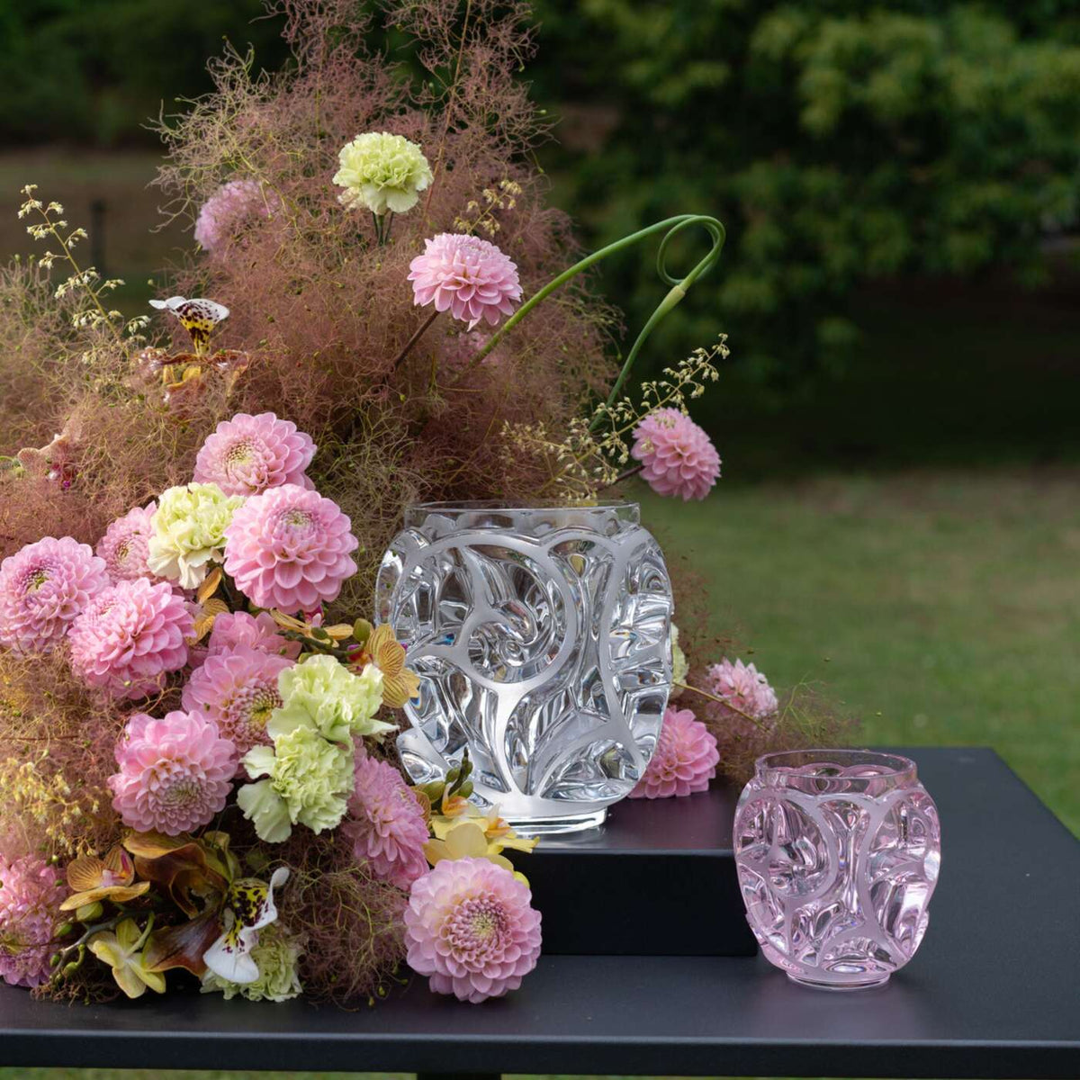 Lalique Tourbillons Grand Vase, alternate view