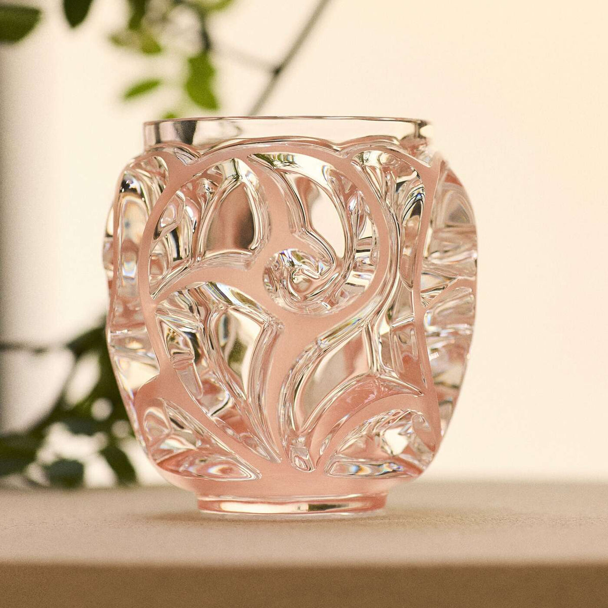 Lalique Tourbillons Small Vase, alternate view
