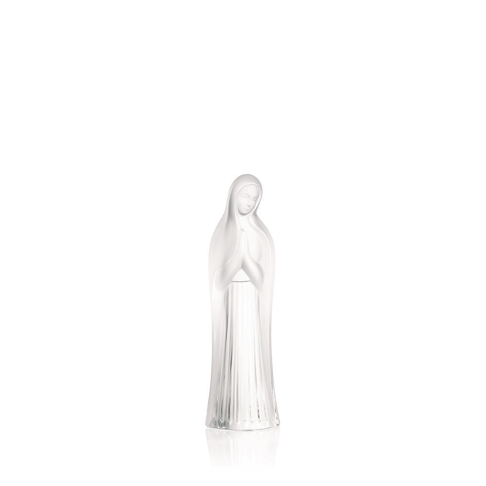 Lalique Virgin with Hands Together Sculpture