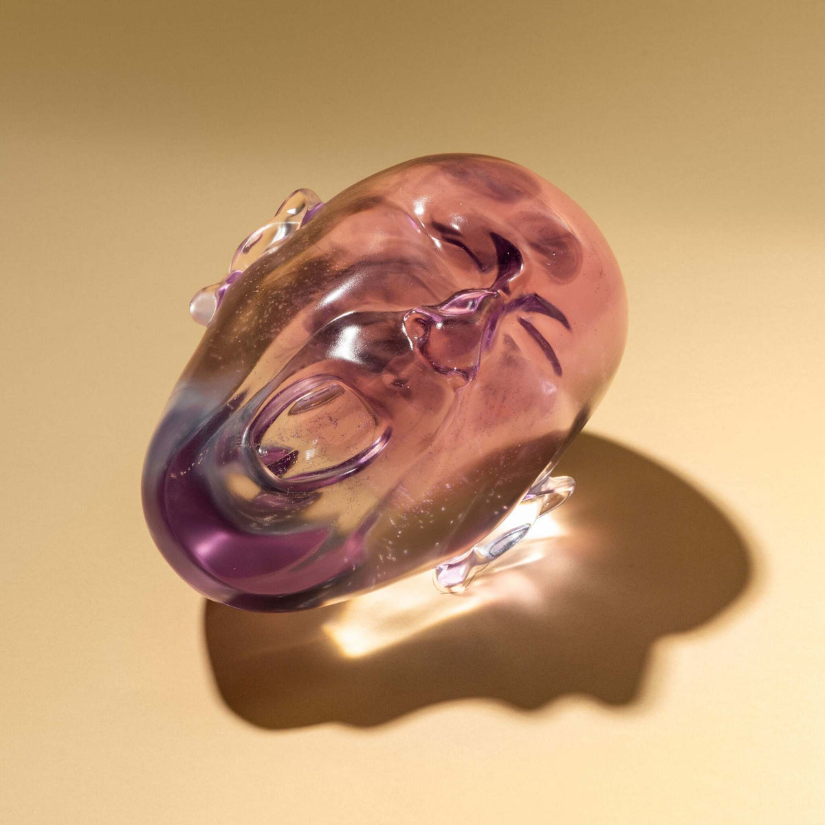 Lalique Yawning Man, Fang Lijun and Lalique, 2026 Sculpture, alternate view