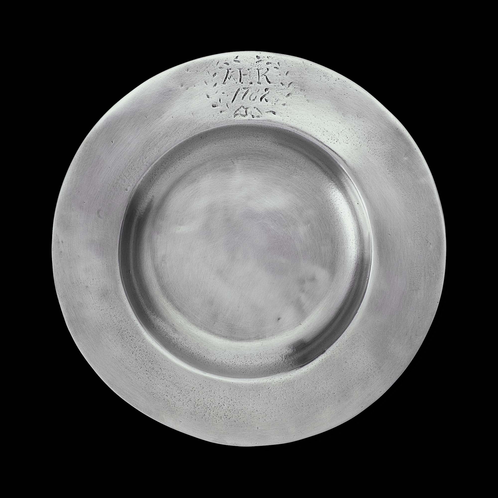 Match Pewter “1782” Antique Bottle Coaster