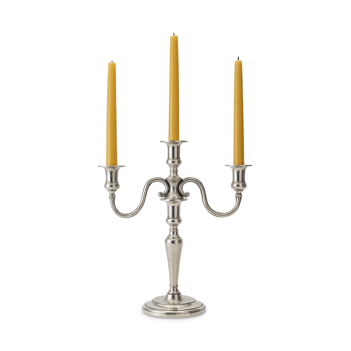 Match Pewter 3 Flame Candelabra, alternate view