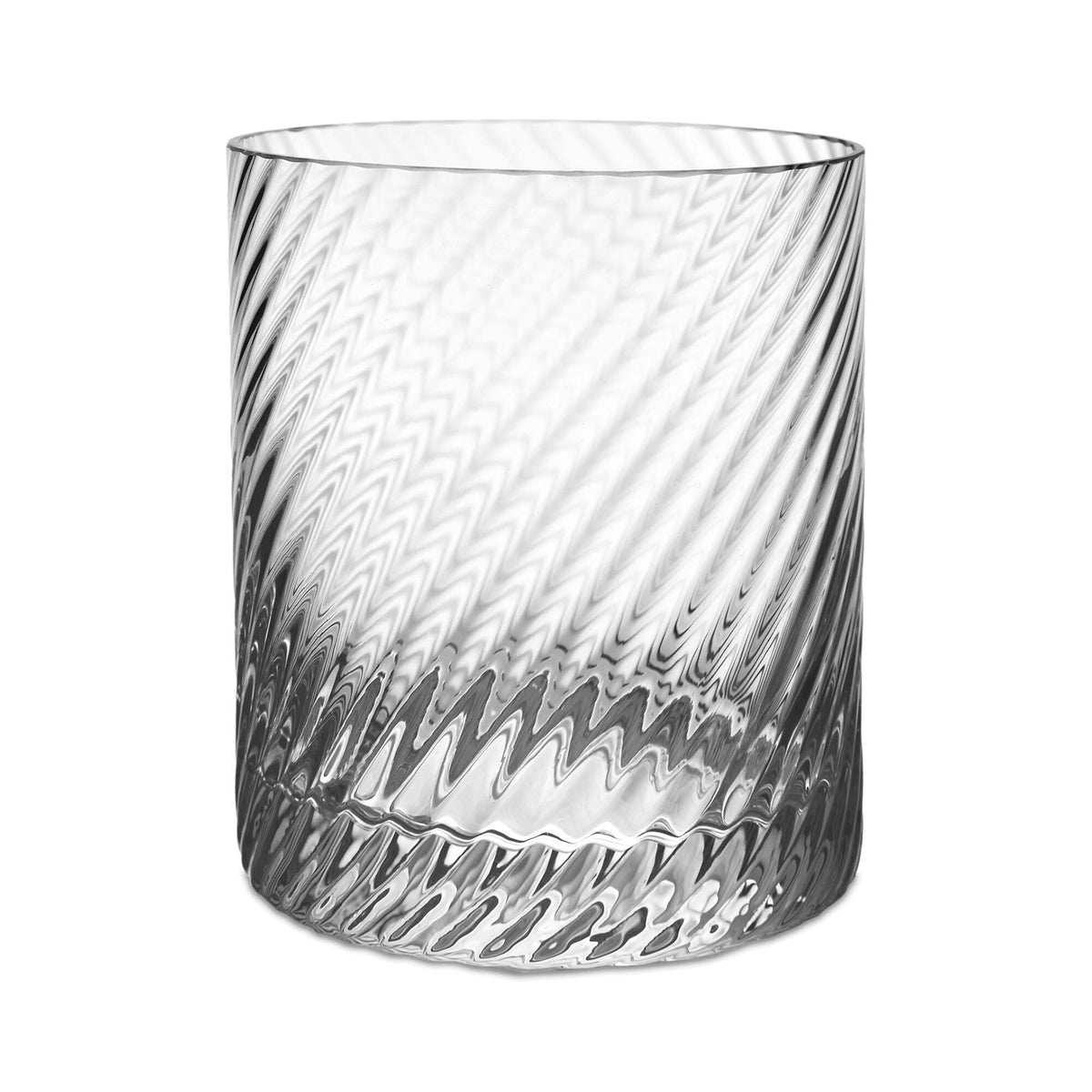 Match Pewter Bembo Rocks Glass — Clear, Twist