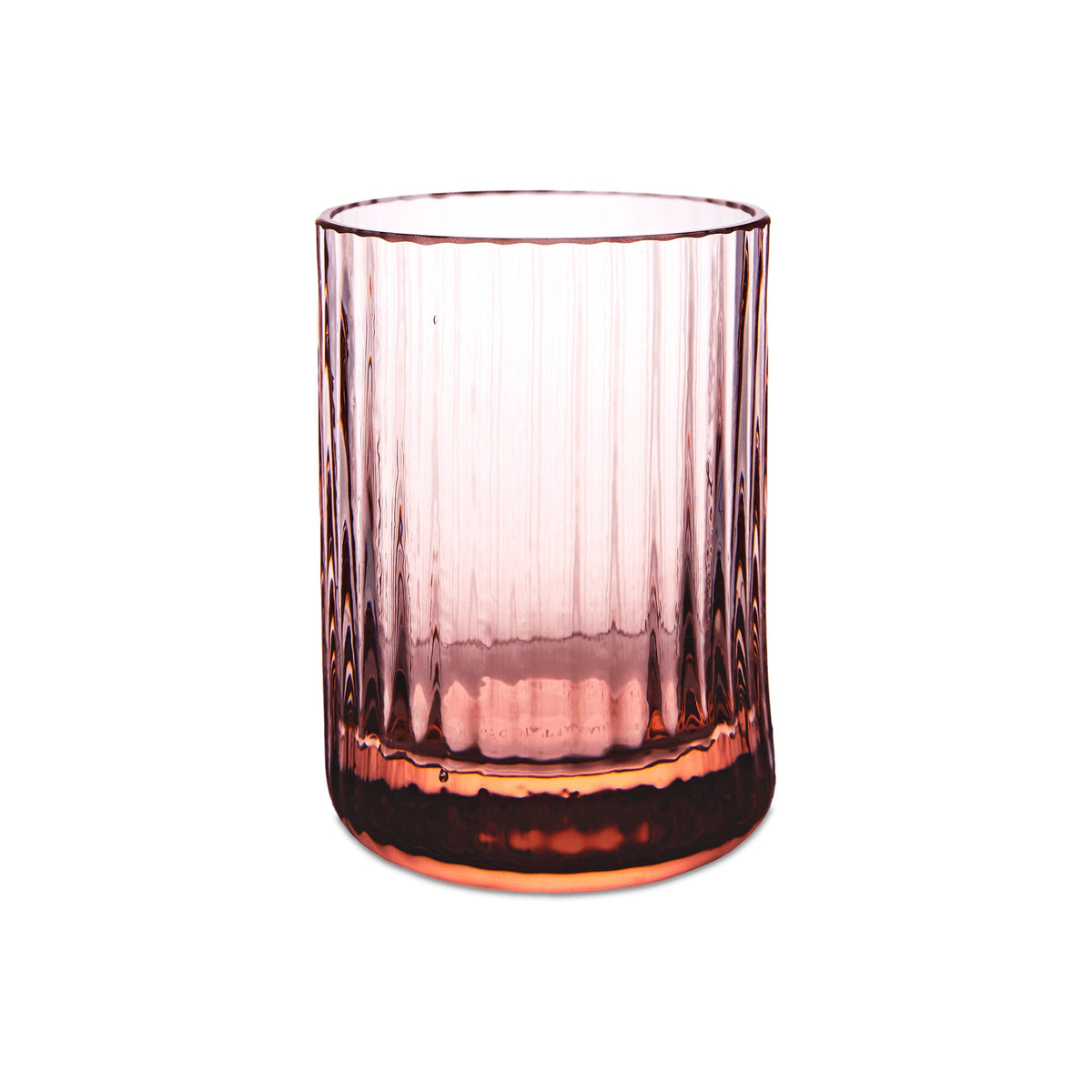 Match Pewter Bembo Shot Glass/Votive Holder — Rose Quartz, Pleat