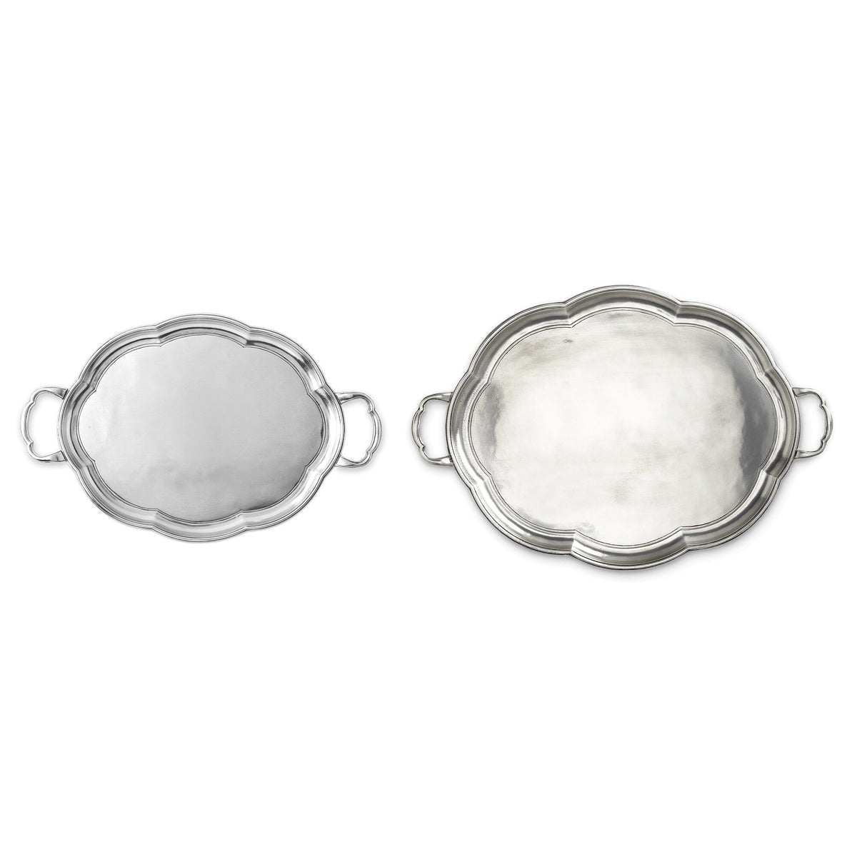Match Pewter Britannia Tray with Handles, alternate view