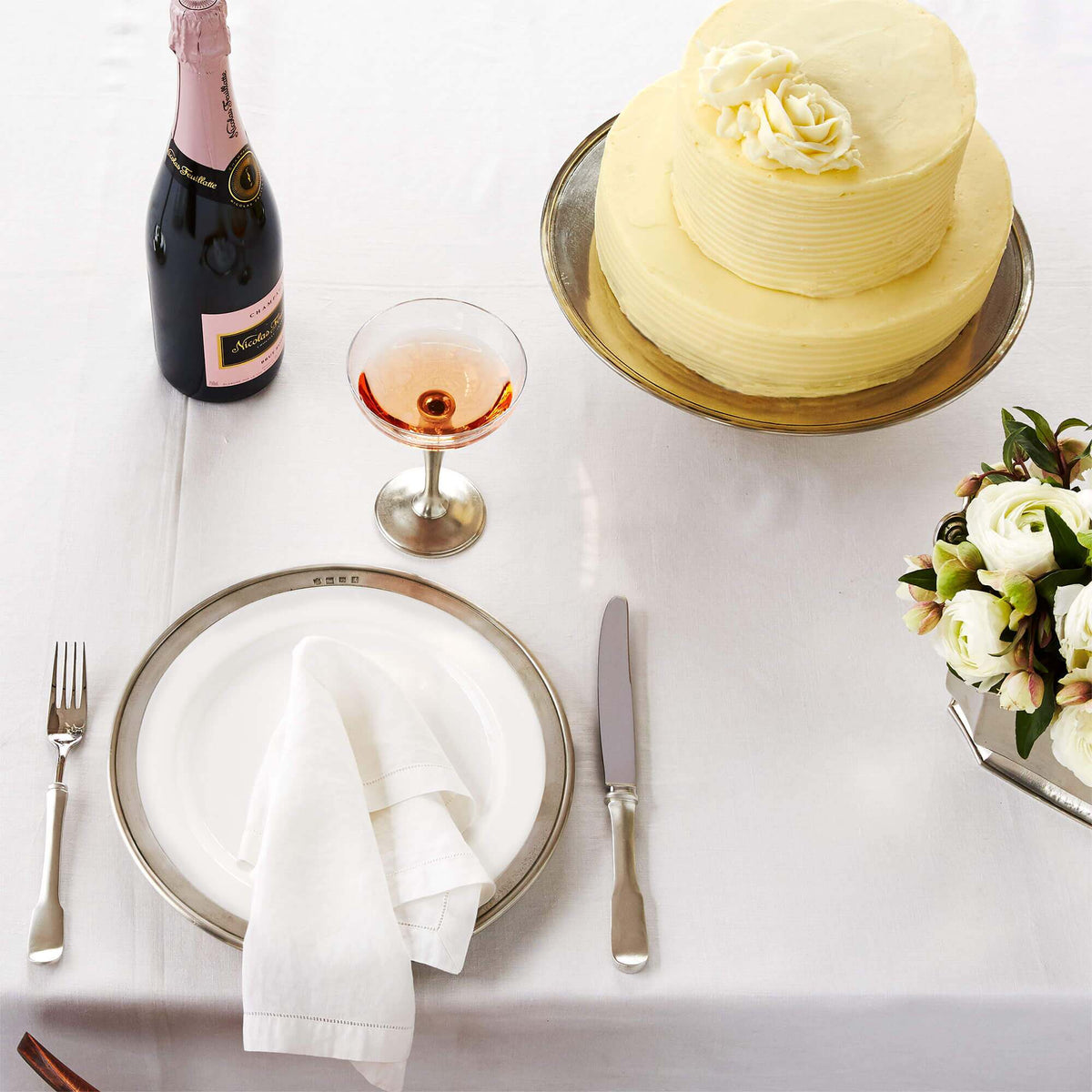 Match Pewter Cake Stand, alternate view