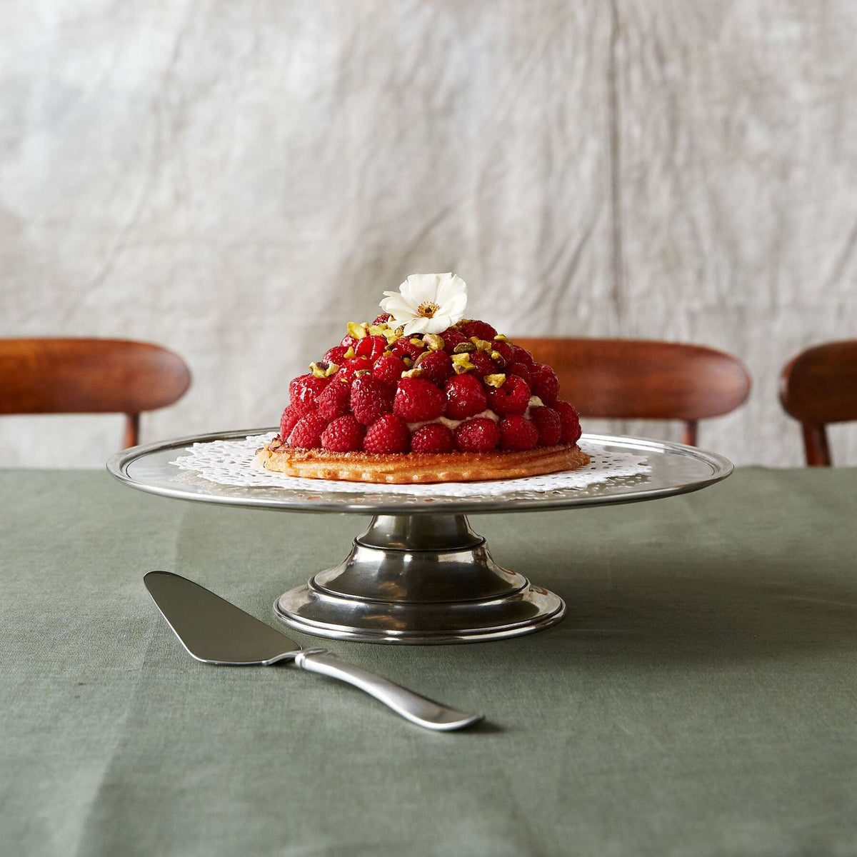 Match Pewter Cake Stand, alternate view