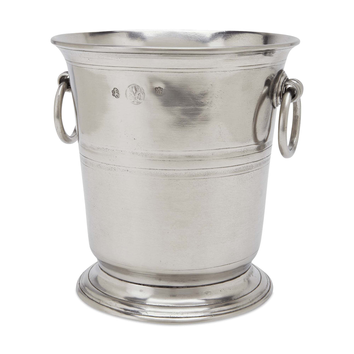 Match Pewter Champagne Bucket with Rings, alternate view