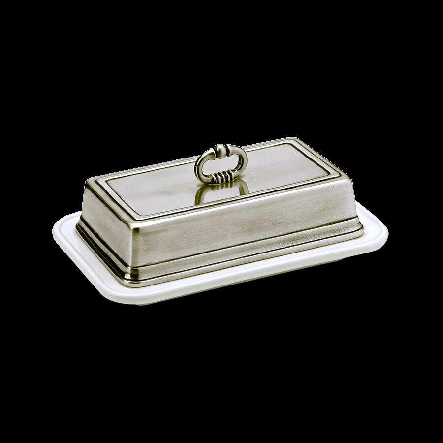 Match Pewter Convivio Single Butter Dish β Complete Butter Dish