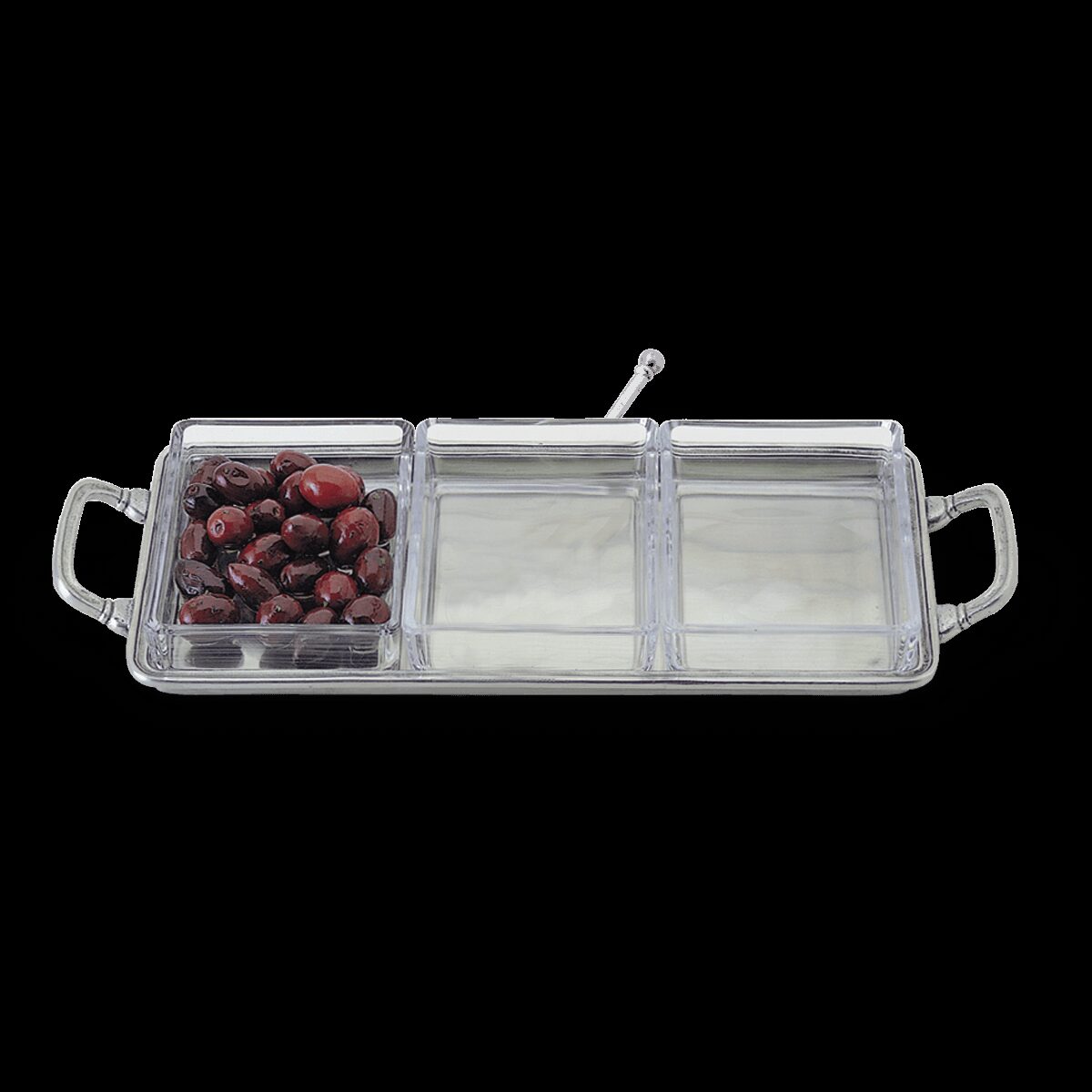 Match Pewter Crudité Tray — Full Tray