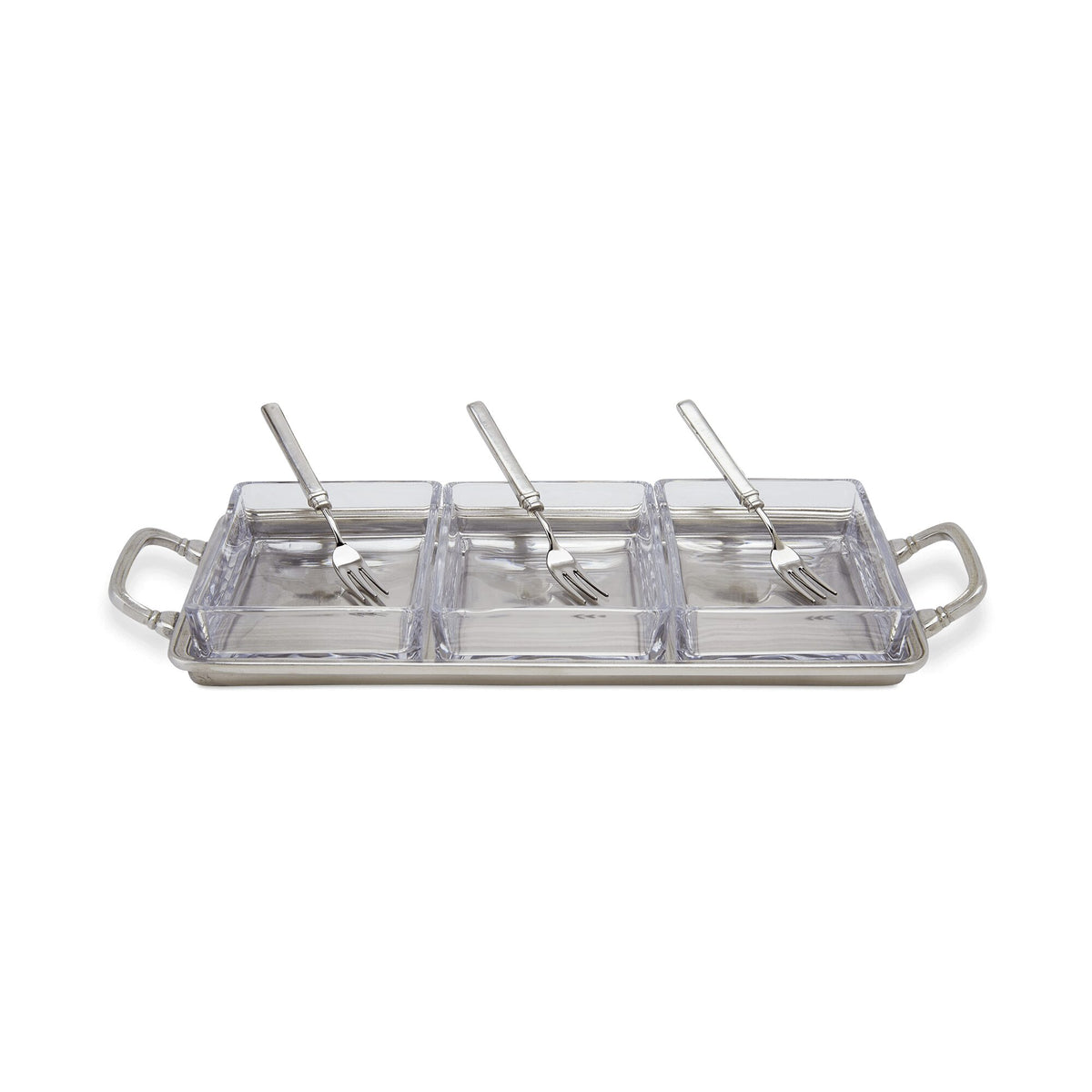 Match Pewter Crudité Tray, alternate view