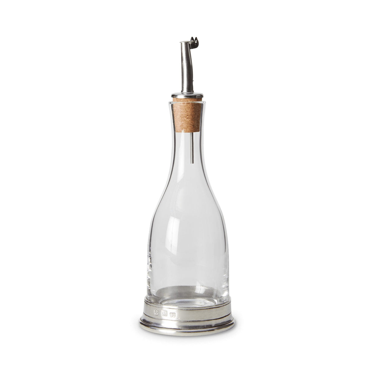 Match Pewter Cruet with Cork Dispenser Condiment Pot, alternate view